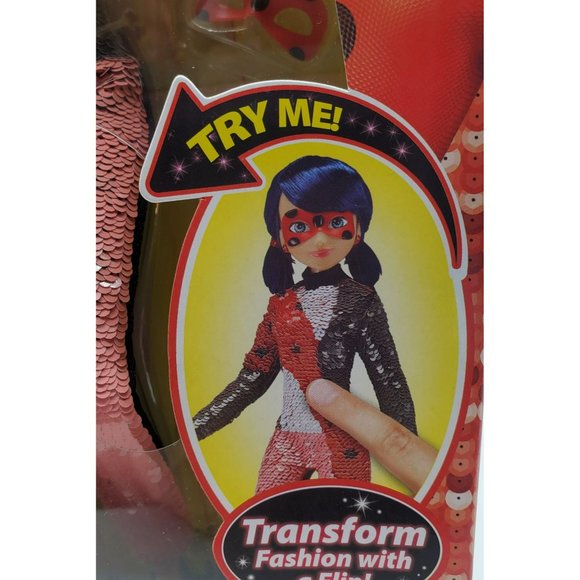 MIRACULOUS LADYBUG MARINETTE New in box Fashion Flip Transforms with a flip Toy - Picture 5 of 10